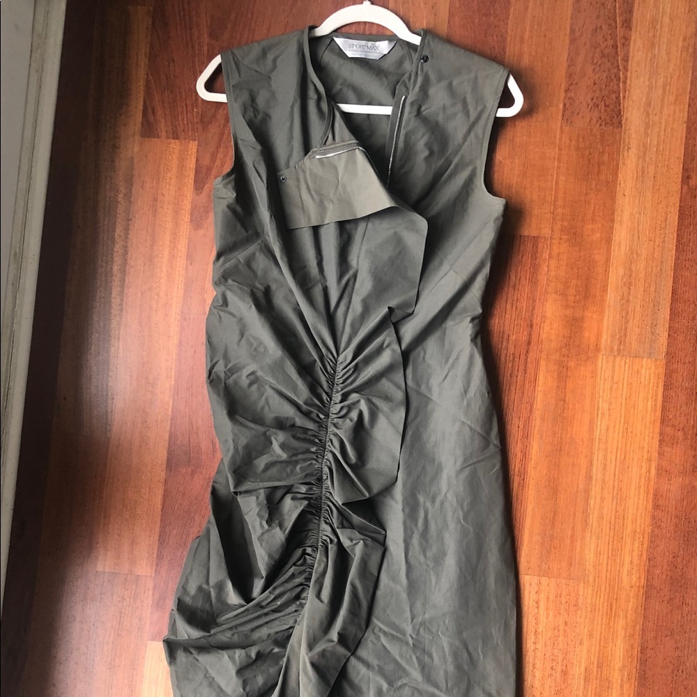 Max Mara MAXSPORT FroNt Ruffle Shift Dress
